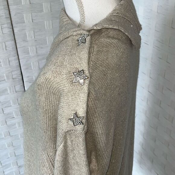 NWT Zadig & Voltaire Alma Bijoux Cashmere Sweater in Mastic Size XS - Picture 2 of 15
